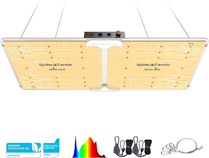 Spider Farmer SF-1000 is a brilliant choice for an LED grow light