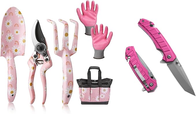 WORKPRO 5PCS Garden Tool Set with Foldable Bag