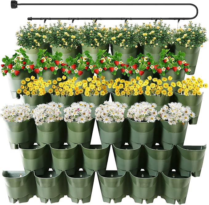 Worth Garden 36-Pocket Wall-Mounted Planter