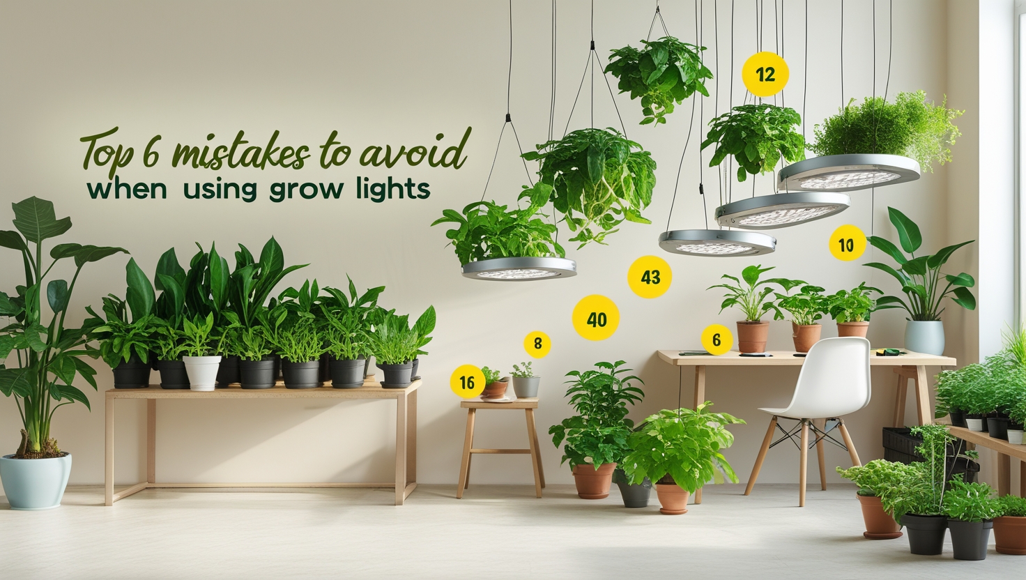 What Are the Top 6 Mistakes to Avoid When Using Grow Lights?