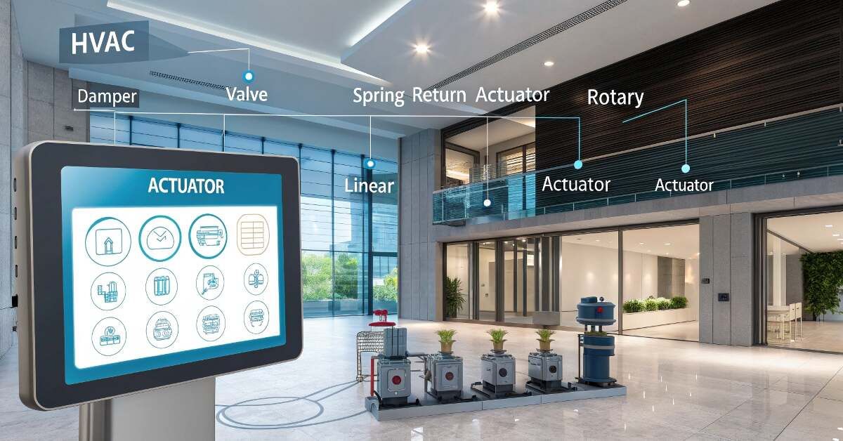 How Do 6 Common HVAC Actuators Enhance BMS Performance?